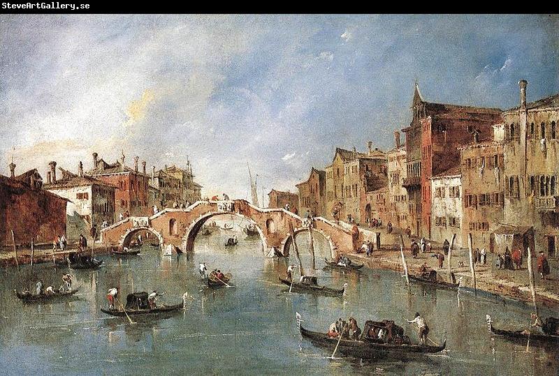 Francesco Guardi Arched Bridge at Cannaregio